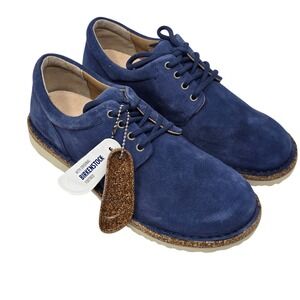 Birkenstock Uppsala Low Suede Leather Oxford Shoes Navy US L7/ 5M Narrow EU 38
